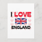 Carte Postale J'aime l'Angleterre (Devant)