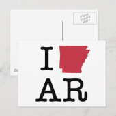 Carte Postale J'Aime L'Arkansas (Devant / Derrière)