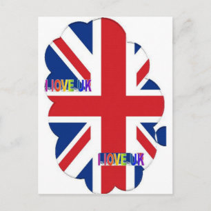Carte Postale J'aime l'art imprimé Royaume-Uni