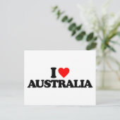 CARTE POSTALE J'AIME L'AUSTRALIE (Debout devant)
