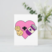 Carte Postale J'aime le beurre d'arachide et la gelée (Debout devant)