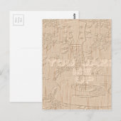 Carte Postale J'aime le bois brun Hakuna Matata (Devant / Derrière)