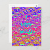 Carte Postale J'aime le Brésil. Belles couleurs traditionnelles  (Devant / Derrière)