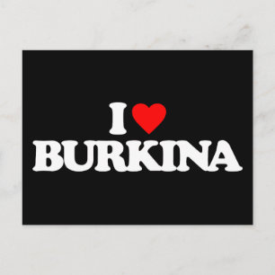 CARTE POSTALE J'AIME LE BURKINA
