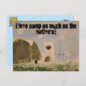 Carte Postale J'aime le camp (Devant / Derrière)