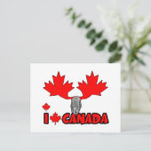 Carte Postale J'aime le Canada (Debout devant)