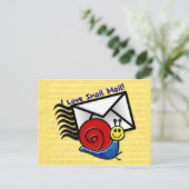 Carte Postale J'Aime Le Courrier Aux Escargots ! (Carte postale) (Debout devant)
