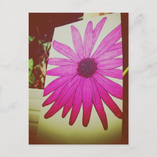 Carte Postale J'aime le courrier - Tournesol (Devant)