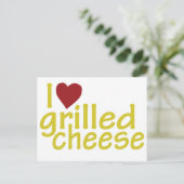 Carte Postale J'Aime Le Fromage Grillé (Debout devant)