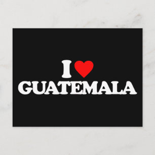 CARTE POSTALE J'AIME LE GUATEMALA