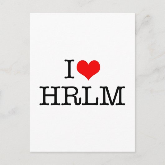 CARTE POSTALE J'AIME LE HARMONIE (Devant)