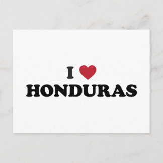 Carte Postale J'aime le Honduras
