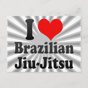 Carte Postale J'aime le Jiu-Jitsu brésilien