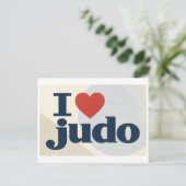 Carte Postale "J'aime le judo" (Debout devant)