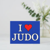 Carte Postale J'aime le judo (Debout devant)