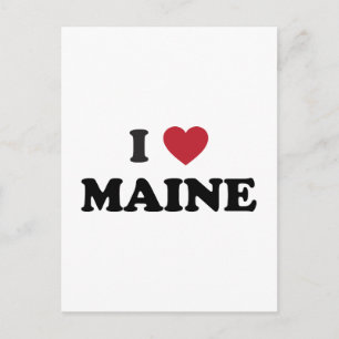 Carte Postale J'aime le Maine