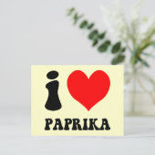 Carte Postale J'aime le paprika (Debout devant)