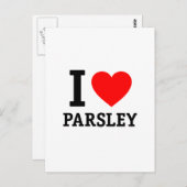 Carte Postale J'Aime Le Persil (Devant / Derrière)