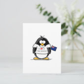 Carte Postale J'aime le pingouin néo-zélandais (Debout devant)