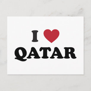 Carte Postale J'aime le Qatar