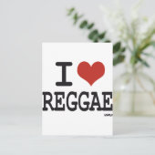 Carte Postale J'aime le reggae (Debout devant)