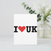 Carte Postale J'aime le Royaume-Uni (Debout devant)