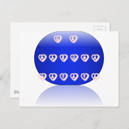 Carte Postale J'Aime Le Royaume-Uni (Devant / Derrière)