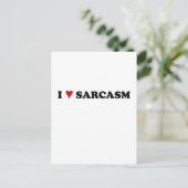 Carte Postale J'aime le sarcasme (Debout devant)