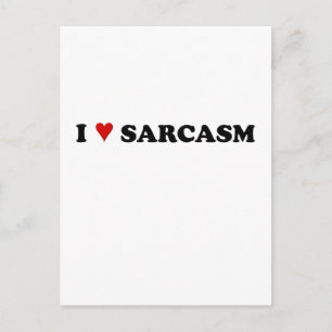 Carte Postale J'aime le sarcasme
