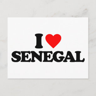 CARTE POSTALE J'AIME LE SÉNÉGAL
