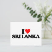 CARTE POSTALE J'AIME LE SRI LANKA (Debout devant)