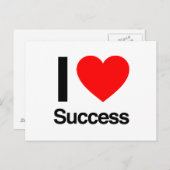 Carte Postale j'aime le succès (Devant / Derrière)