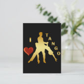 CARTE POSTALE J'AIME LE TANGO (Debout devant)