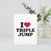 Carte Postale J'aime le triple saut (Debout devant)