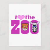 Carte Postale J'aime le zoo (Devant)