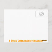 Carte Postale J'aime l'église des enfants ! (Dos)