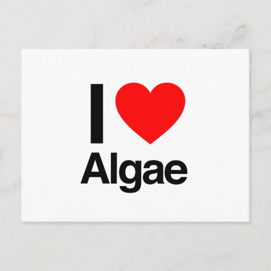 Carte Postale j'aime les algues (Devant)