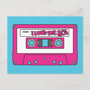 Carte Postale J'aime les années 80