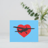 Carte Postale J'aime les avions (Debout devant)