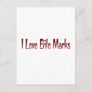 Carte Postale J'Aime Les Bite Marks