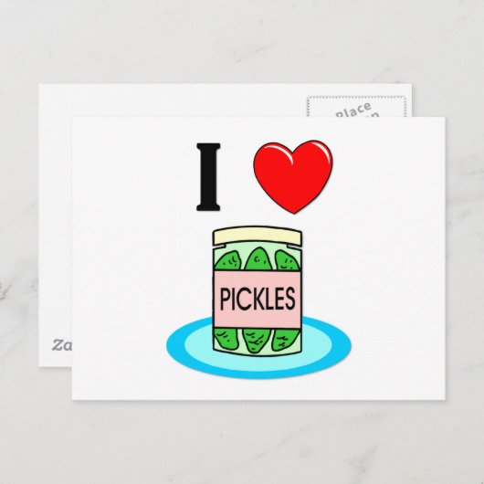 Carte Postale J'aime les chicelles (Devant / Derrière)