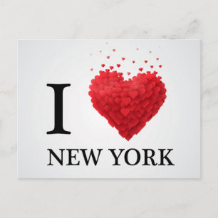Carte Postale J'aime les Coeurs de New York