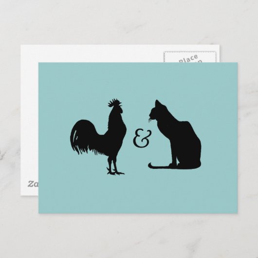 Carte Postale J'aime les deux (Devant / Derrière)