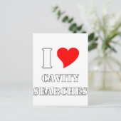 Carte Postale J'aime les fouilles de cavités (Debout devant)