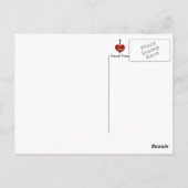 Carte Postale J'aime les frites (Dos)