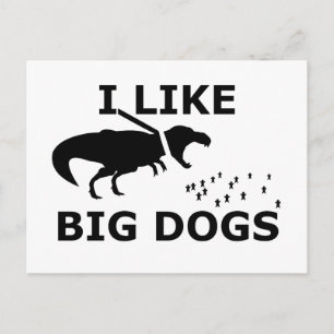 Carte Postale J'Aime Les Grands Chiens