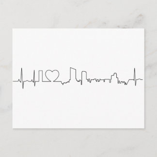 Carte Postale J'aime les Grands Rapides dans un style ecg extrao