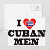 Carte Postale J'aime les hommes cubains (Devant / Derrière)