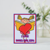 Carte Postale J'Aime Les Livres Pour Enfants (Debout devant)