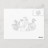 Carte Postale J'aime les macareux (Dos)